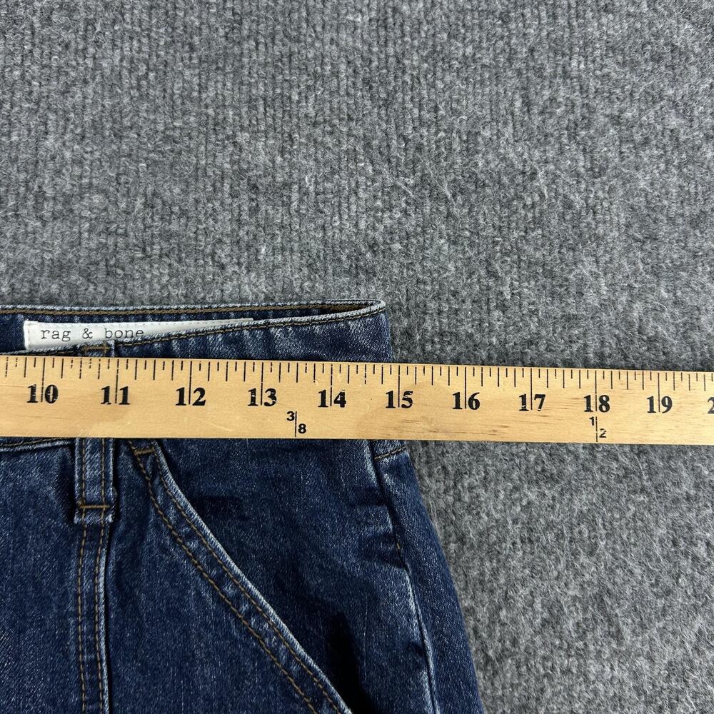 Rag & Bone Jeans Womens 26 Cailyn Cargo Wide Leg Utility Dark Blue Denim Relaxed - Picture 11 of 16